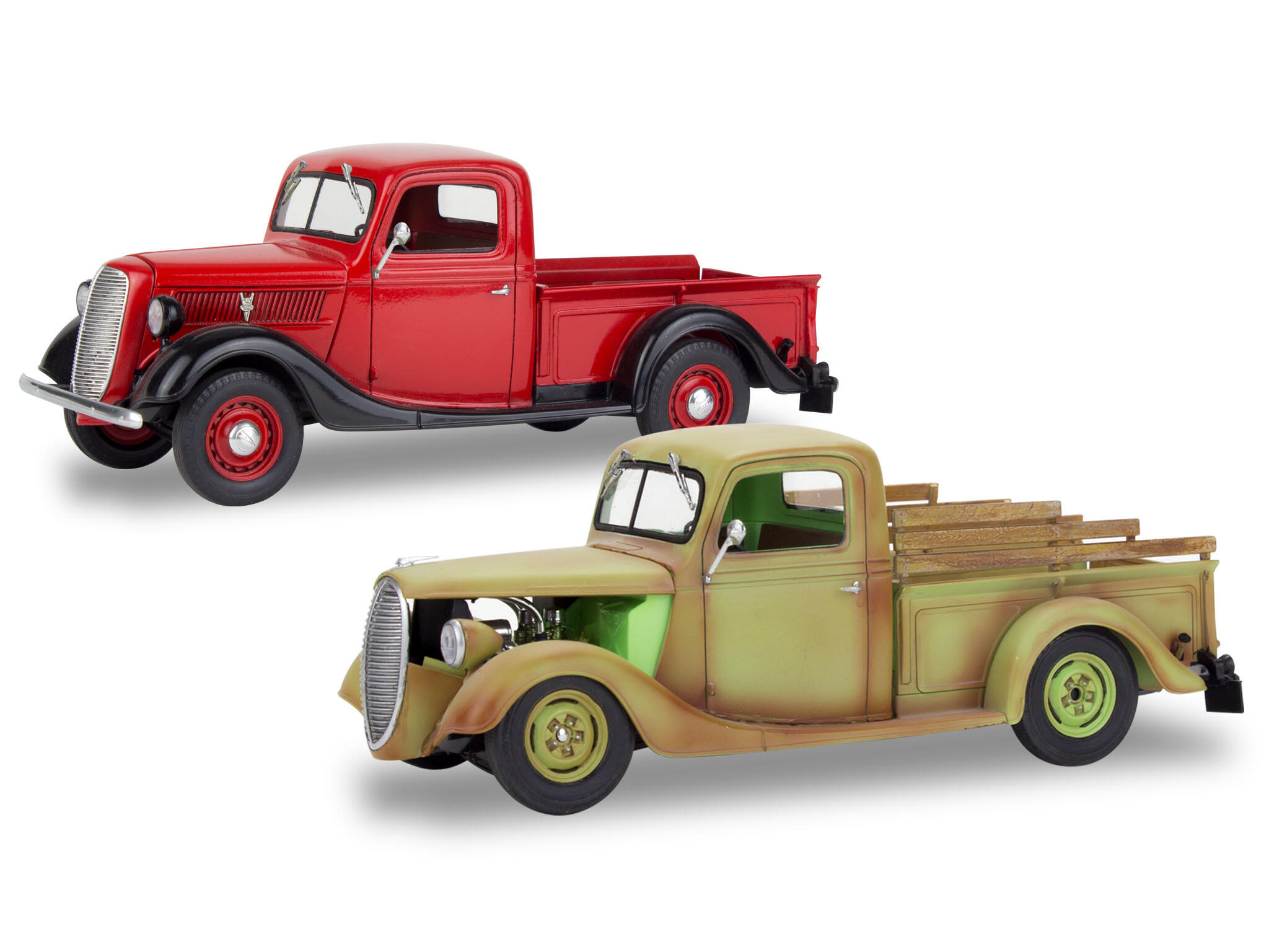 Revell-85-4516-2-1937—Ford-Pickup-with-surfboard-Hot-Rod-Bausatz