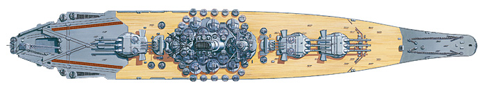 tamiya-78030-3-Yamato-Japanisches-Schlachtschiff-Decksaufbauten