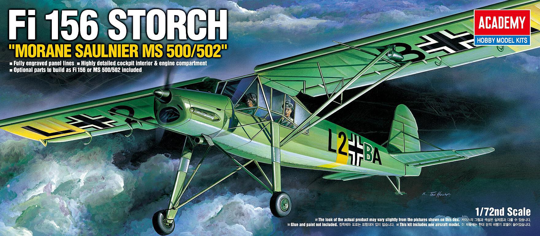 academy-12459-Fieseler-Fi-156-Storch-Morane-Saulnier-MS-500-502-Beobachtungsflugzeug
