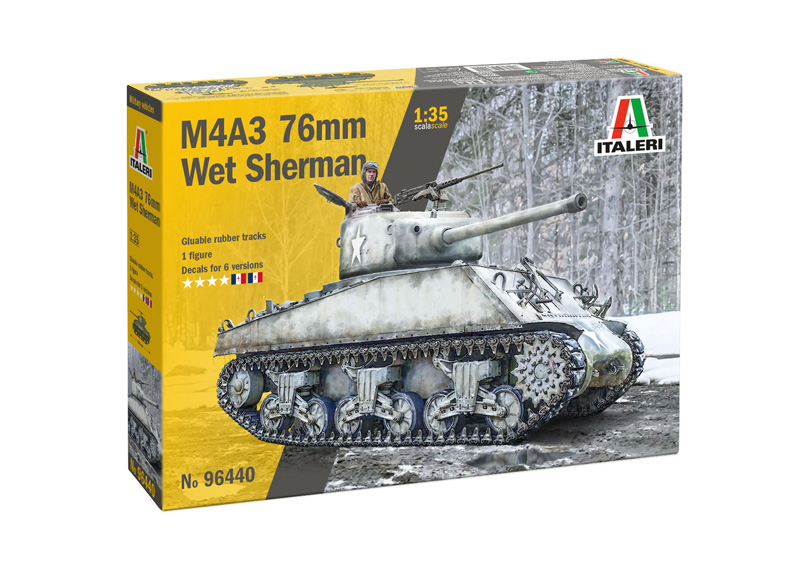 italeri-96440-M4A3-76mm-Wet-Sherman-Tank