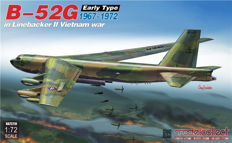 modelcollect-UA72210-1-B52G-Stratofortress-Bomber-early-type-Linebacker-II-Vietnam-War-1967-1972