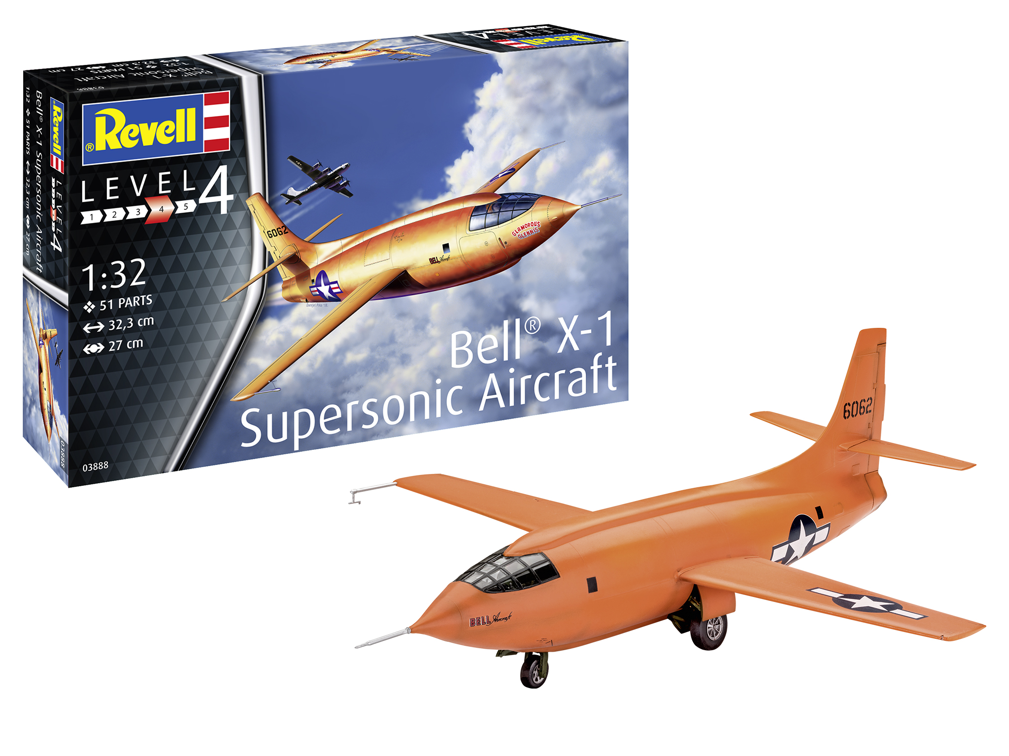 revell-03888-Bell-X1-Supersonic-Aircraft-Chuck-Yeager