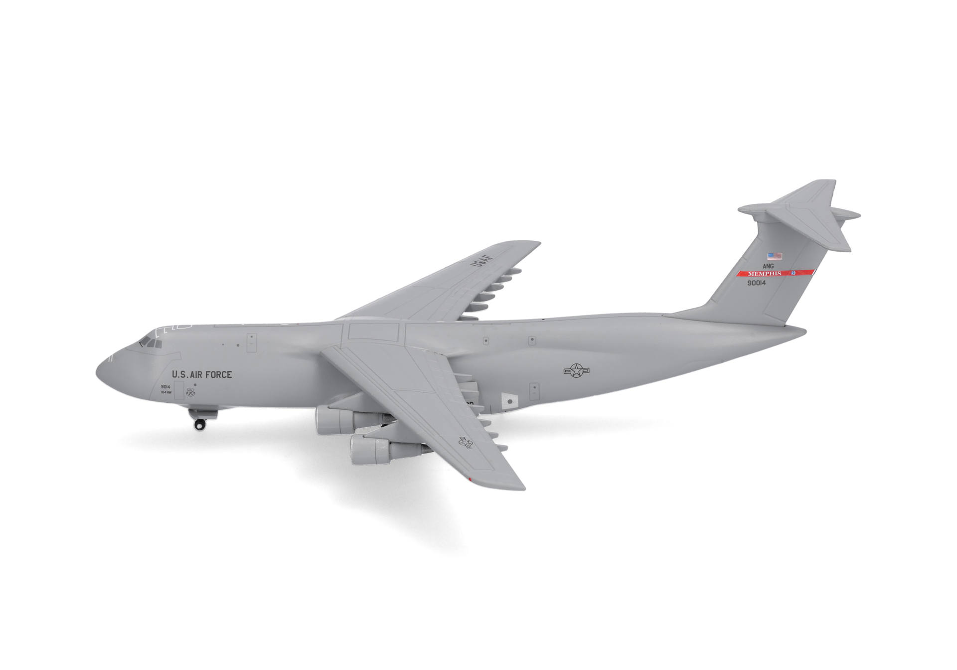 Herpa-539180-2-US-Air-Force-Lockheed-C-5A-Galaxy-Tennessee-Air-National-Guard-Memphis-69-0014-seitlich