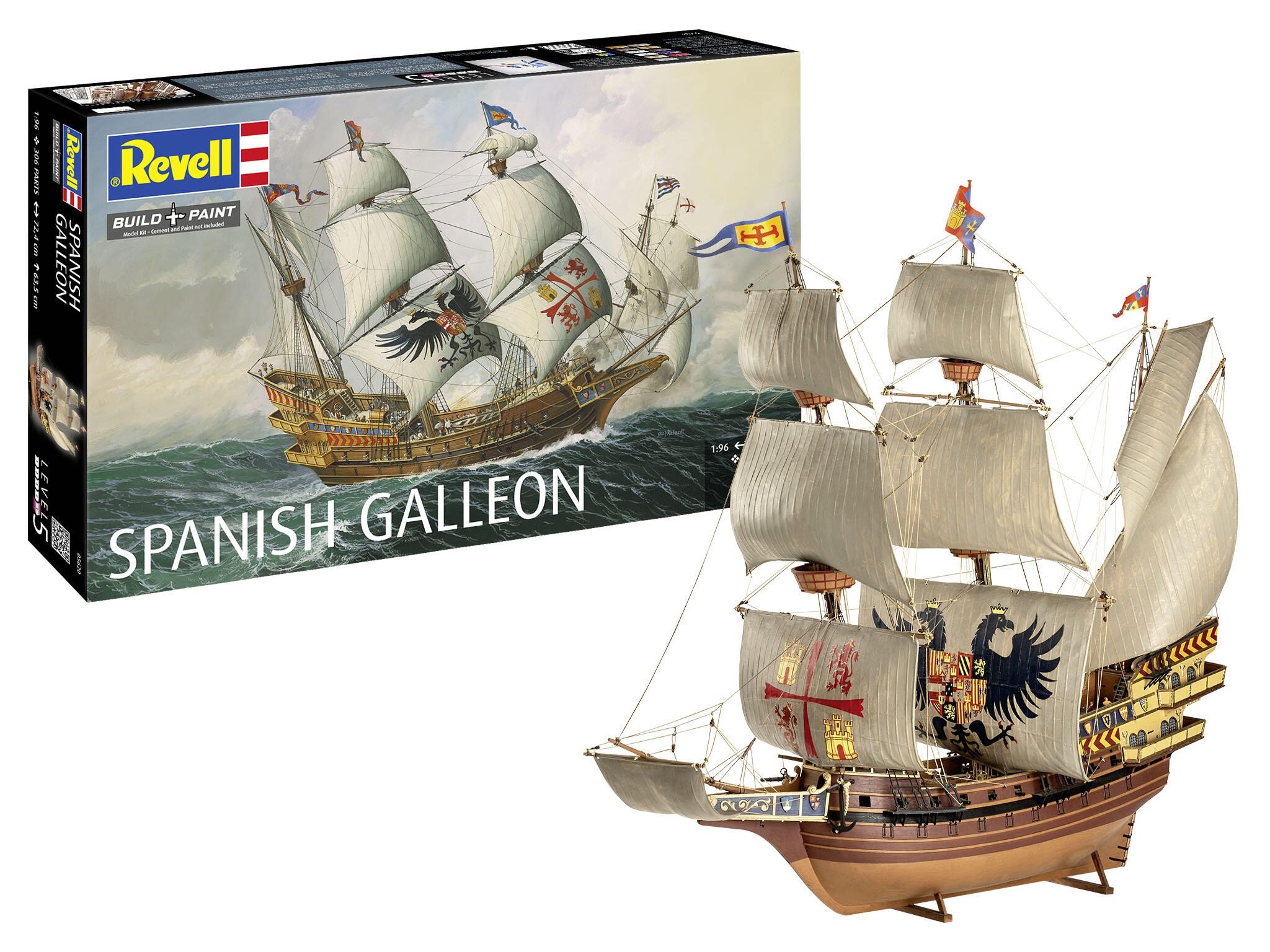 revell-05620-Spanische-Galleone-Segelschiff-Mittelalter-16-Jahrhundert