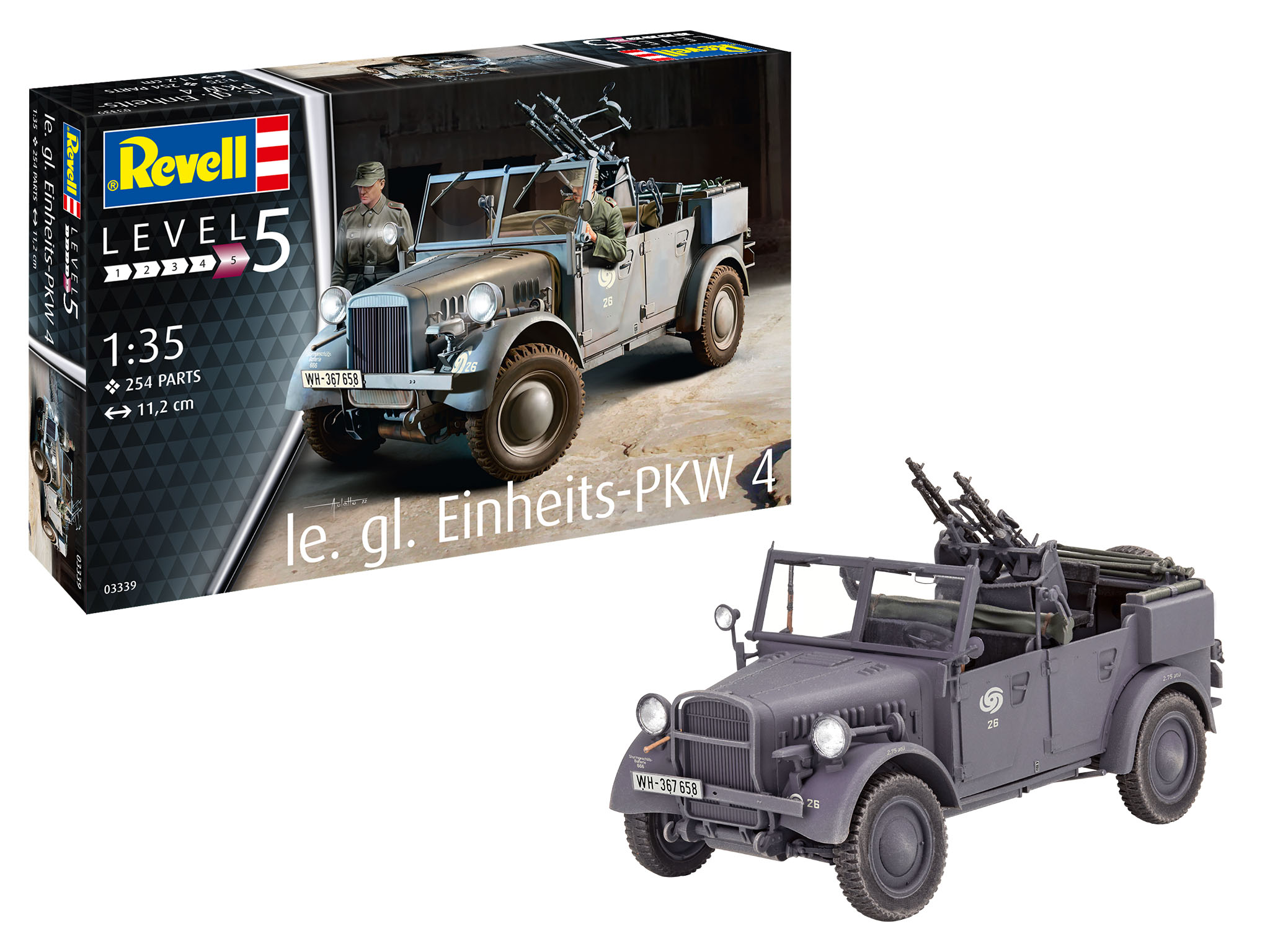 revell-03339-le-gl-Einheits-PKW-Kfz-4-Wehrmachtsfahrzeug