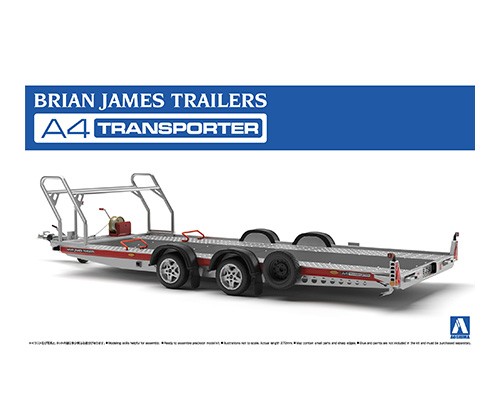 aoshima-4905083052600-Brian-James-Trailers-A4-Transporter-KfZ-Transportanhänger-zweiachsig