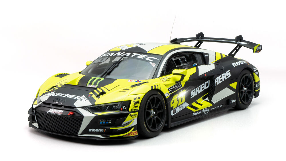 nunu-PN24044-2-Audi-R8-LMS-Evo-GT3-Team-WRT-World-Challenge-Europe-Imola-2022-Müller-Vervisch-Rossi-Plastikmodell-vorne