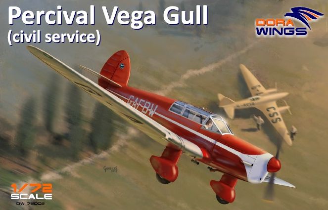 dorawings-DW72002-Percival-Vega-Gull-civil-service-Sportflugzeug