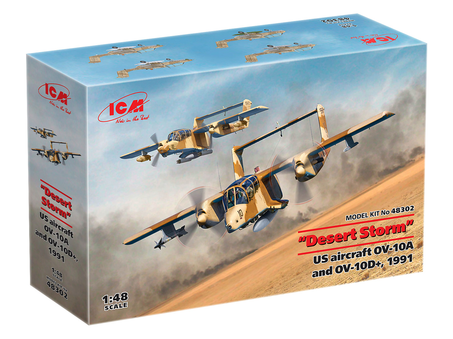 icm-48302-Desert-Storm-Doppelset-US-aircraft-OV-10A-Bronco-und-OV-10D+-Bronco-1991
