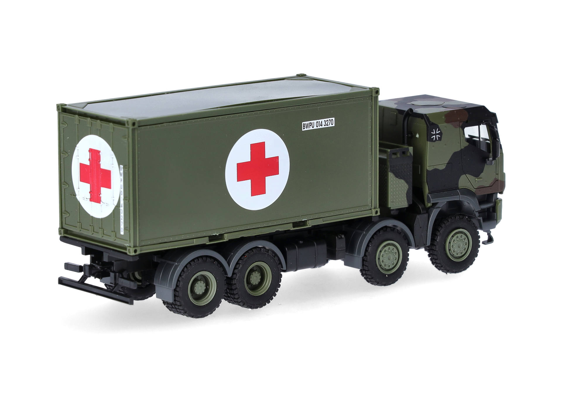 herpa-747219-2-Iveco-Trakker-8x8-Bundeswehr-Rotes-Kreuz-Sani-Container-20-Fuss