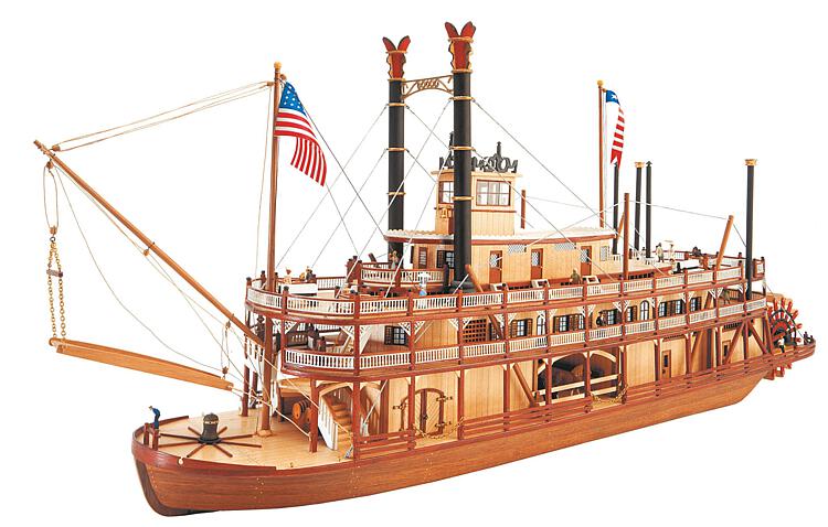 artesania-latina-20505-1-King-of-the-Mississippi-Raddampfer-Modellschiff