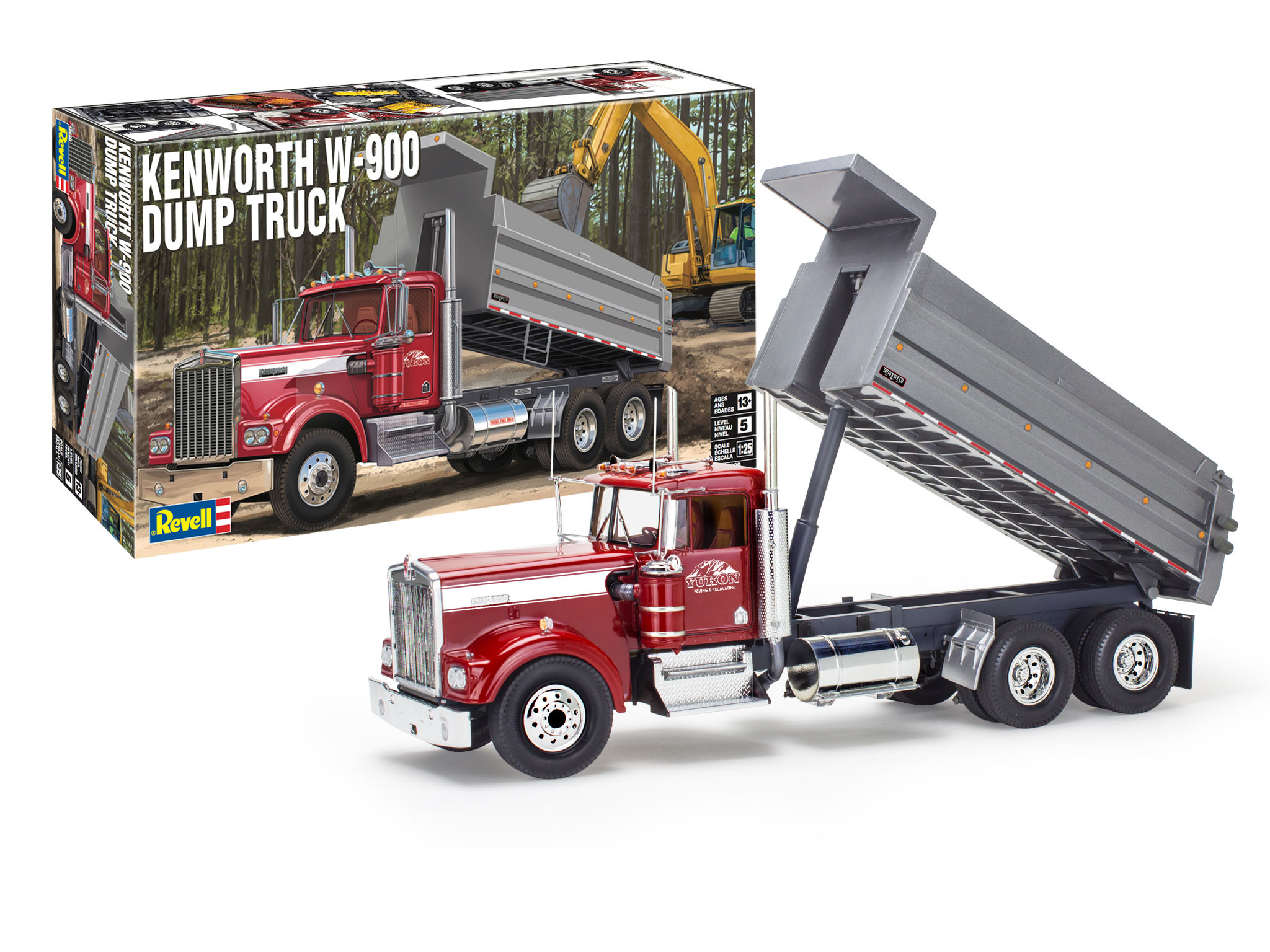 revell-12628-1-Kenworth-W-900-Dump-Truck-Muldenkipper-LKW