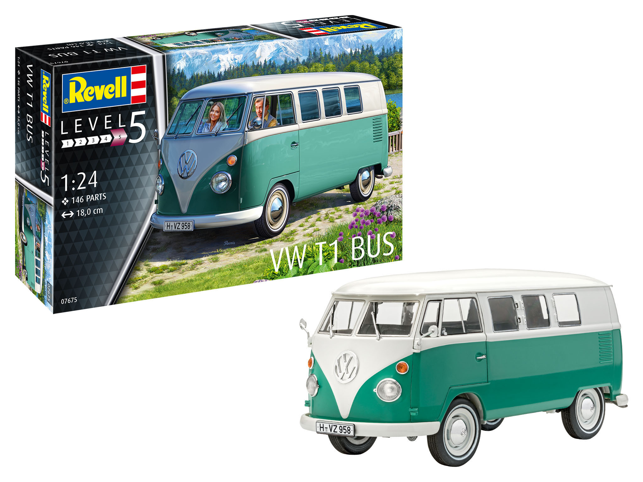 revell-07675-Volkswagen-T1-Kombi-Bus-aircooled-luftgekühlt-Kult