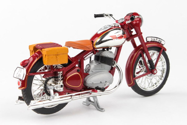abrex-118M-008-2-Jawa-350-Pérák-1950-mit-Taschen-weinrot abrex-118M-008-2-Jawa-350-Pérák-1950-mit-Taschen-weinrot