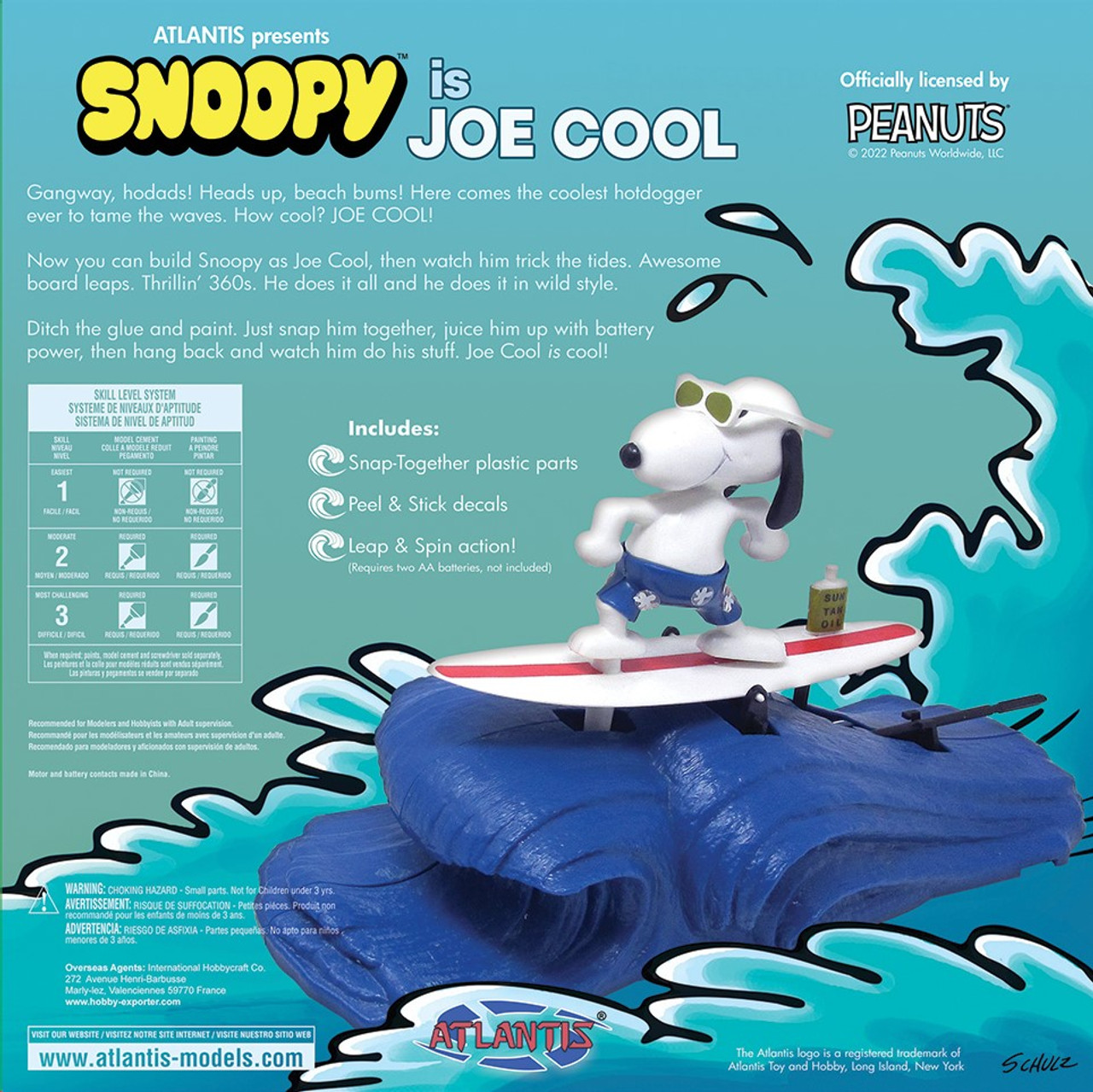 atlantis-M5702-2-Snoopy-is-Joe-Cool-surfing-around