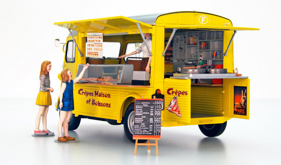ebbro-25013-3-Citroen-HY-Crépes-Mobile-Vintage-Foodtruck-mit-Figuren