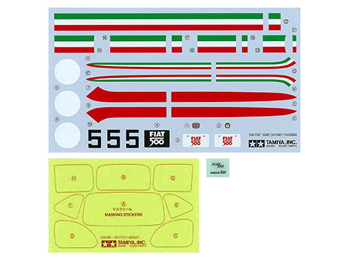 tamiya-24169-7-Fiat-500F-Modellauto-Bausatz-Dekor-Tricolore