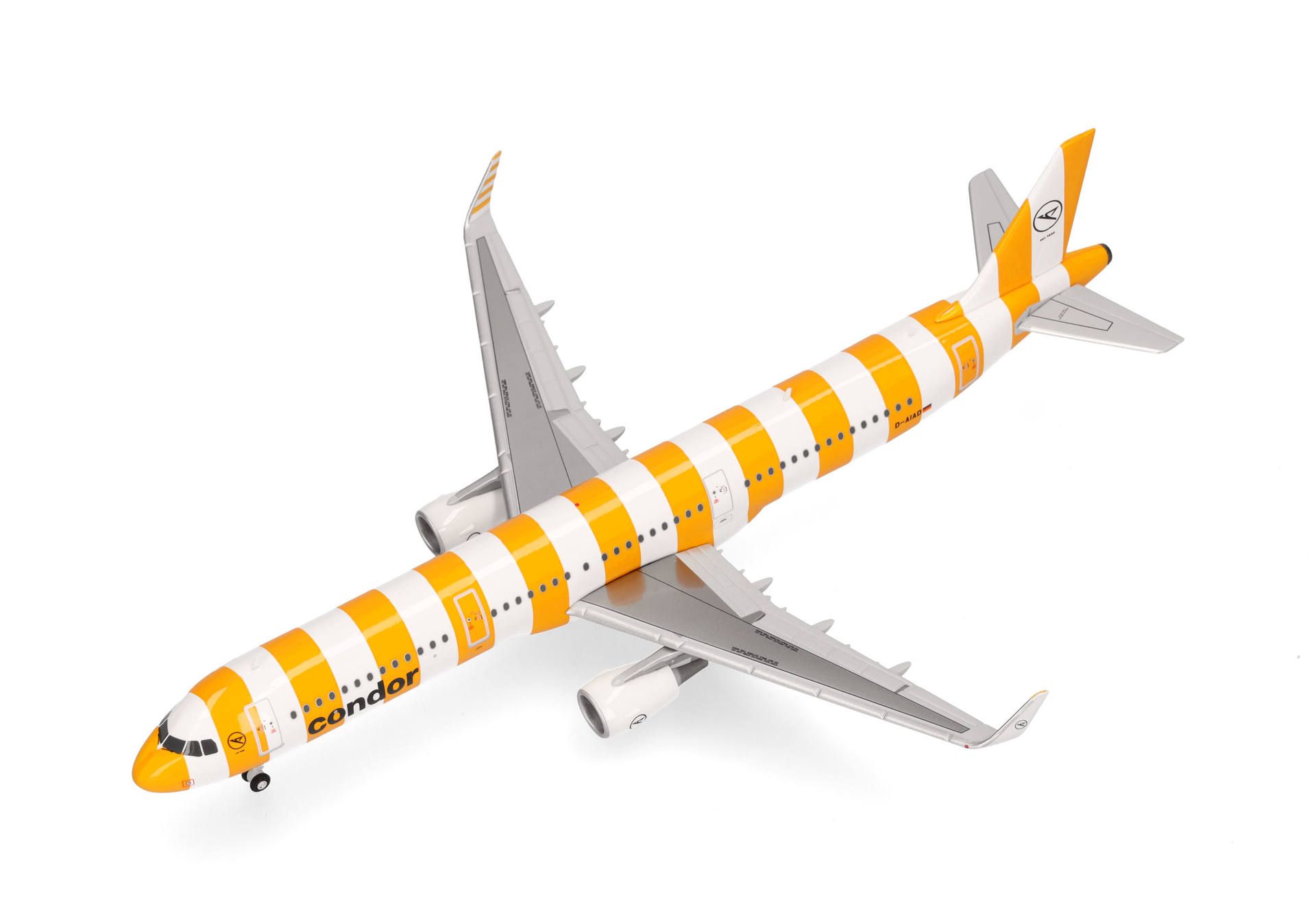 herpa-572576-1-Condor-Airbus-A321-Sunshine-D-AIAD-gelb-gestreift-Ferienflieger-Urlaubsstimmung-vorne herpa-572576-1-Condor-Airbus-A321-Sunshine-D-AIAD-gelb-gestreift-Ferienflieger-Urlaubsstimmung-vorne