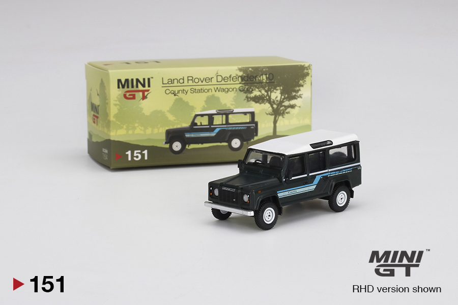 mini-gt-MGT00151-L-Land-Rover-Defender-1985-county-station-wagon-grau