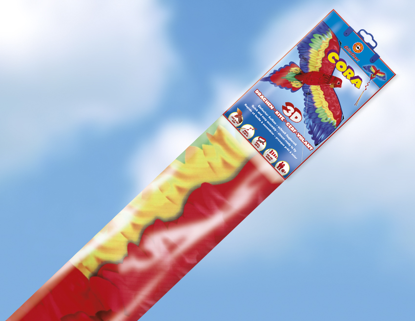 guenther-flugspiele-1152-2-CORA-papagei-Drachen-für-Kinder-Vogelform