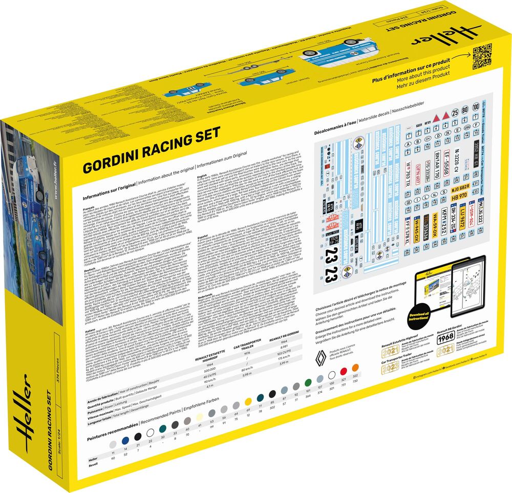 heller-50328-2-Gordini-Racing-Set-Renault-Estafette-Renntransporter-Trailer-R8-Rennwagen heller-50328-2-Gordini-Racing-Set-Renault-Estafette-Renntransporter-Trailer-R8-Rennwagen