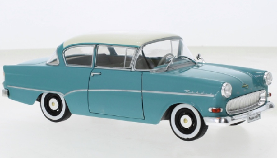 hachette-G1648002-Opel-Olympia-Rekord-P1-türkisgrün-weißes-Dach-Modellauto hachette-G1648002-Opel-Olympia-Rekord-P1-türkisgrün-weißes-Dach-Modellauto