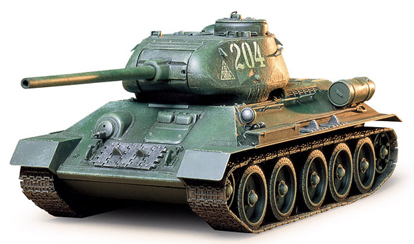 tamiya-35138-2-T34-85-Russian-Medium-Tank