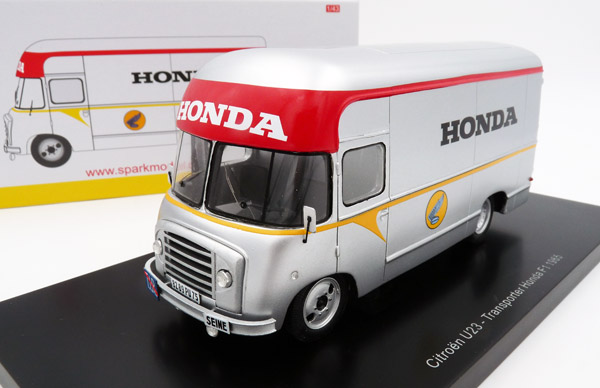 spark-S5948-1-Honda-Racing-F1-Werksteam-Renntransporter-1965-für-RA272-Zwölfzylinder-Rennwagen