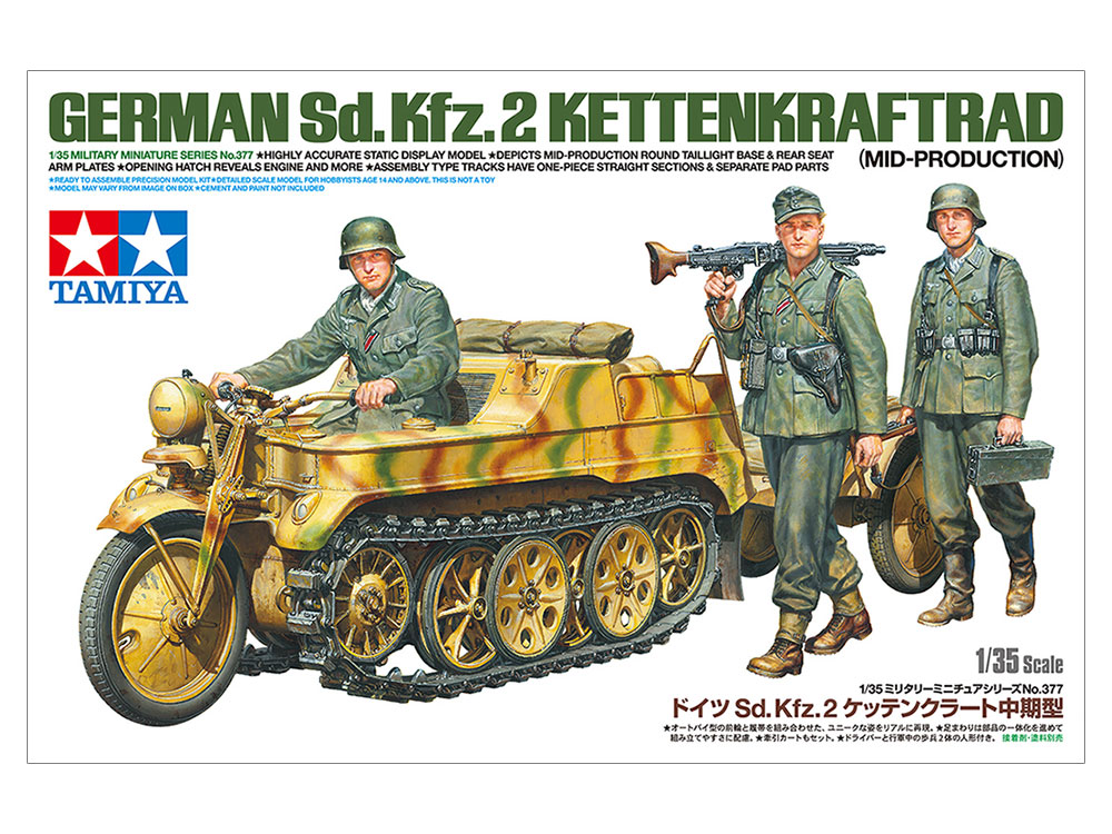 tamiya-35377-2-Deutsche-Sd-Kfz-2-NSU-Kettenkraftrad-mit-drei-Figuren