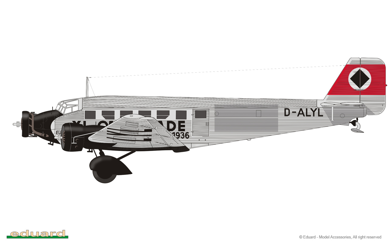 eduard-4423-3-Junkers-Ju52-Tante-Ju-Reise-Verkehrsflugzeug-Lufthansa