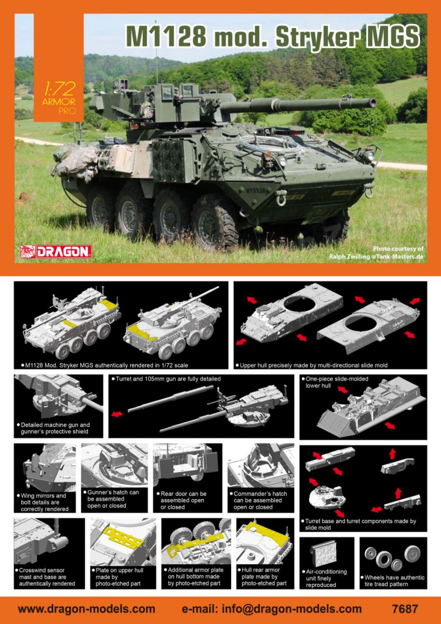 dragon-7687-M1128-mod-Stryker-MGS-Radpanzer dragon-7687-M1128-mod-Stryker-MGS-Radpanzer