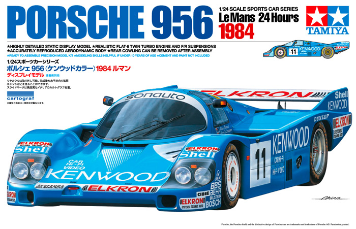 Tamiya Porsche 956 "Kenwood" Gr. C Le Mans 1984 #11
