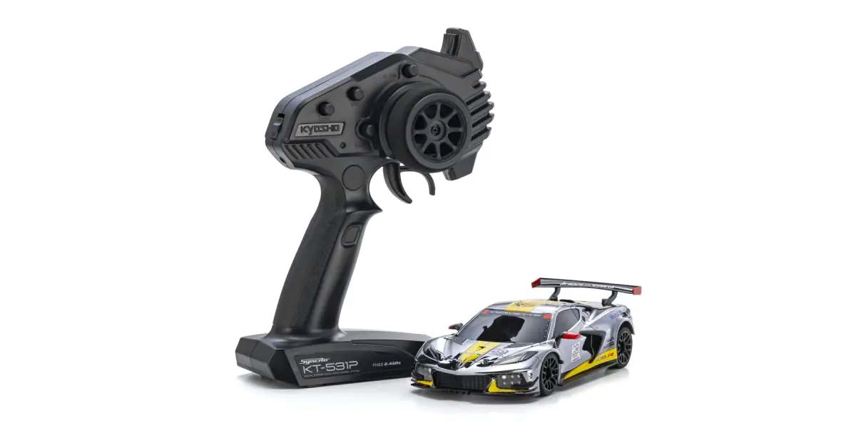 kyosho-32356CRY-1-Chevrolet-Corvette-C8-R-Chrome-20th-Anniversary-Kyosho-America