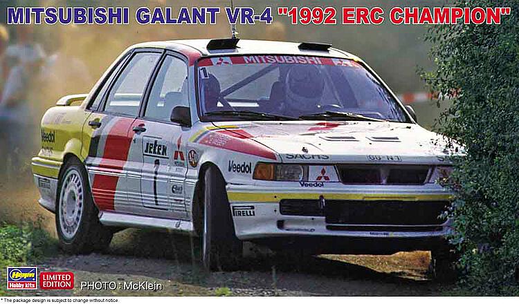 hasegawa-20518-Mitsubishi-Galant-VR-4-1992 ERC-Champion-Erwin-Weber-Manfred-Hiemer-Hunsrück-Rally-Ralliart-1