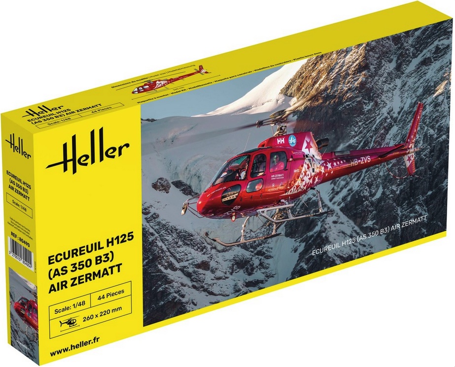 heller-80490-1-Ecureuil-H125-AS-350-B3-Air-Zermatt-Hubschrauber