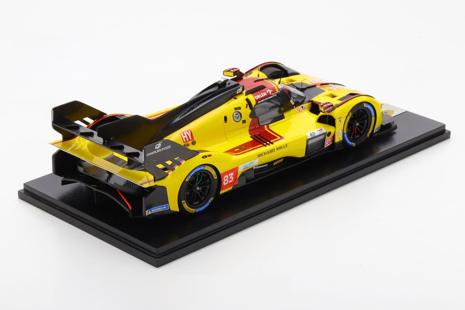 Looksmart-LS18LM053-2-Ferrari-499P-AF-Corse-83-2025-24h-Le-Mans-Winners-Kubica-Yifei-Hanson-rear
