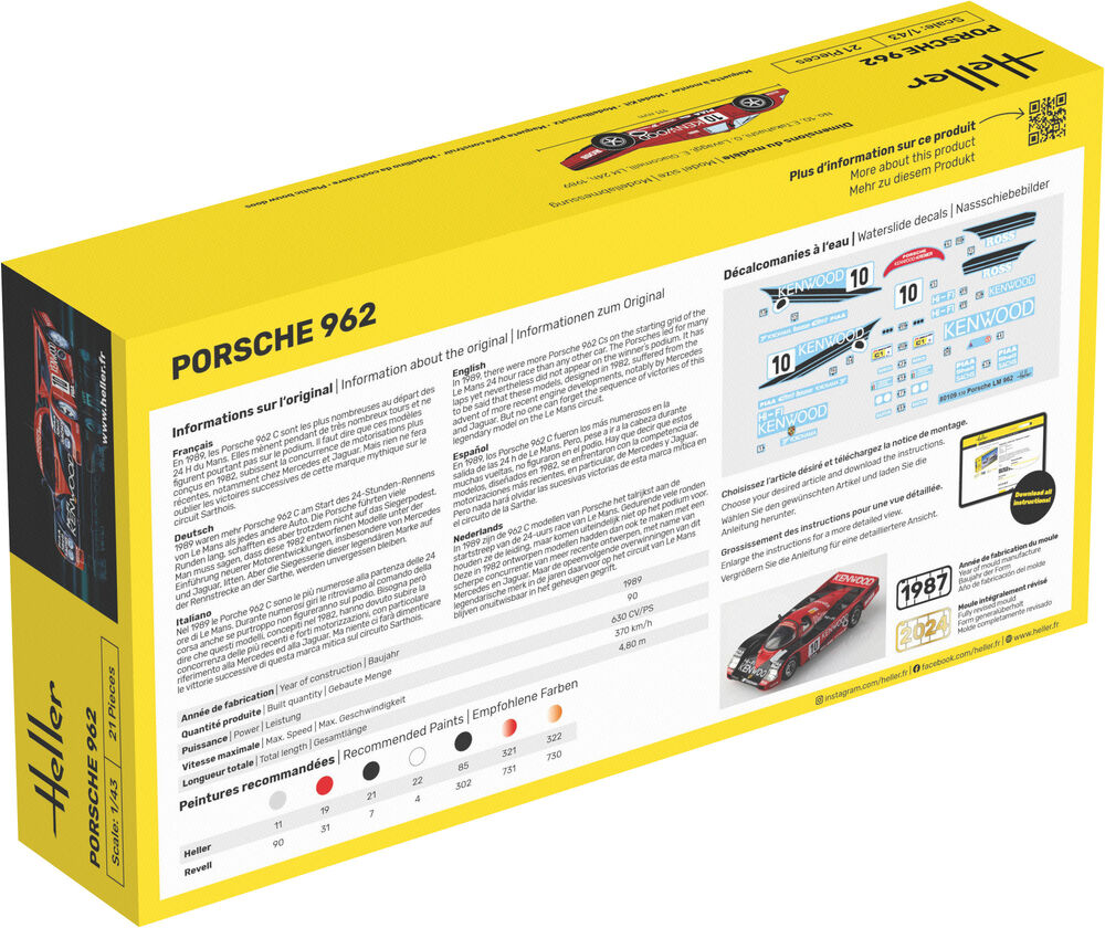 heller-80109-2-Kremer-Porsche-962-Gruppe-Sportwagen