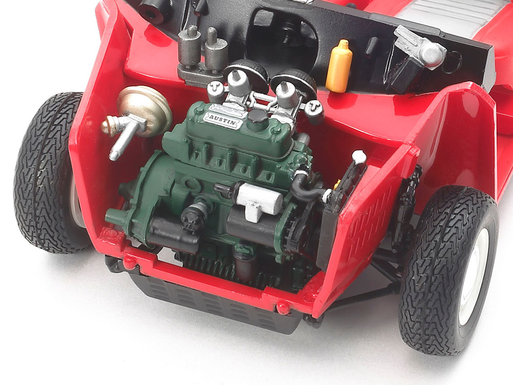 Tamiya-24235-4-Austin-Mini-Cooper-1275-S-MkI-60s-classic-Modellbausatz-rot-A-Series-engine