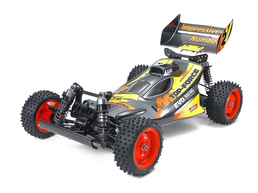 tamiya-47470-1-Top-Force-Evo-Retro-Wettbewerbsbuggy-Double-Deck-Kohlefaserchassis