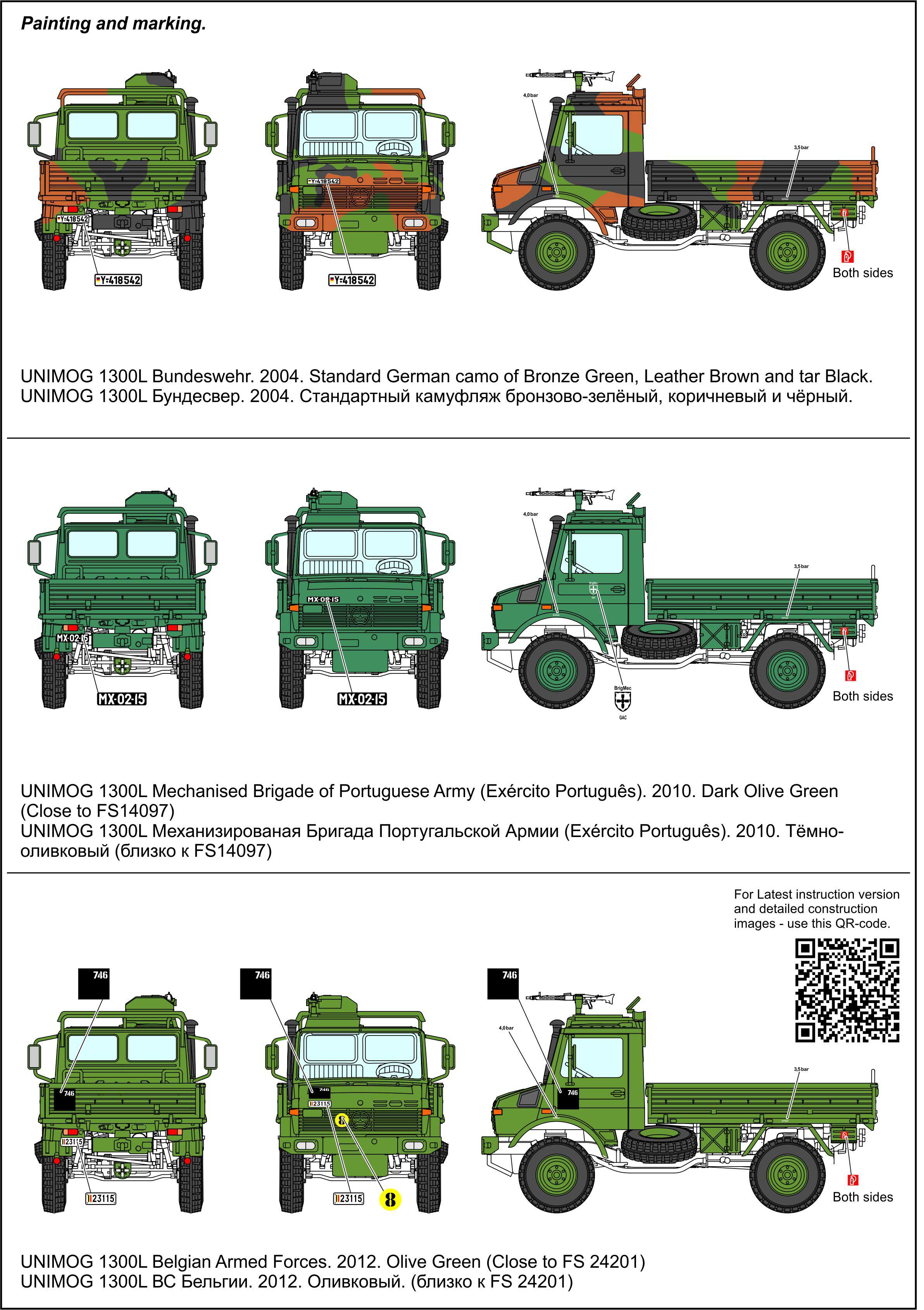 ace-model-72450-4-Unimog-U1300L-LKW-2t-gl-Bundeswehr-Pritsche-Allrad-Gaggenau