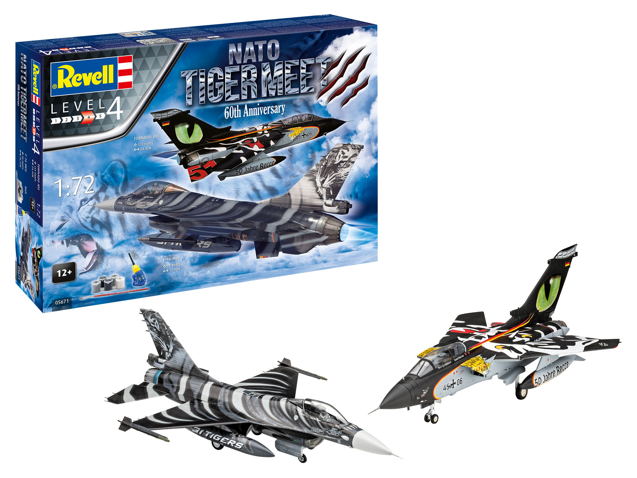 revell-05671-NATO-Tigermeet-60th-anniversary-Panavia-Tornado-IDS-General-Dynamics-F-16-MLU-Doppelset-limited-edition