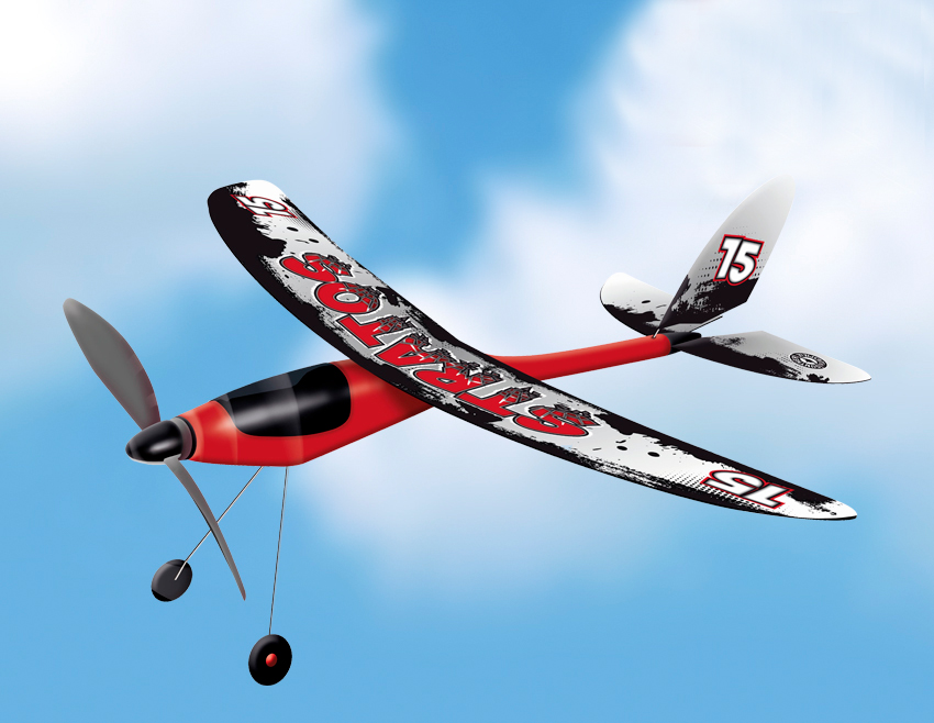 günther-flugspiele-1629-Stratos-Gummimotorflugzeug-Drahttragflächen-folienbespannt