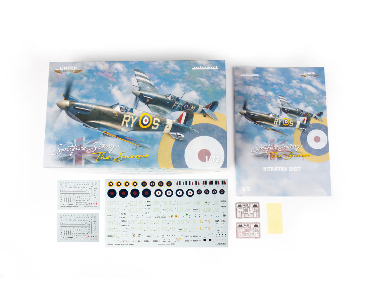 Eduard-2154-2-Spitfire-Story-The-Sweeps-dual-combo-limited-edition-Modellbausatz-Anleitung