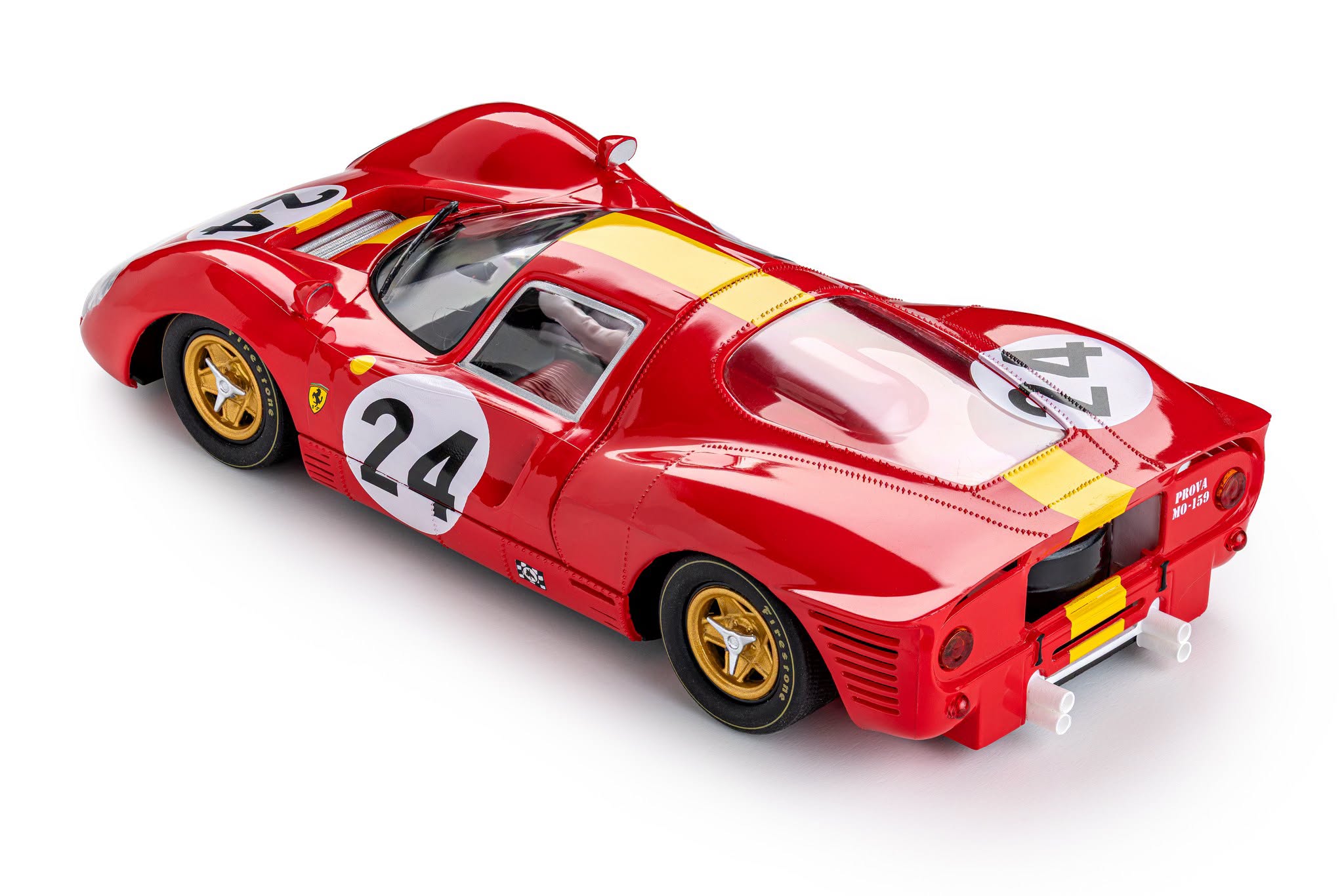Slot-it-CA66a-2-F-330-P4-3rd-place-24h-Le-Mans-1967-Willy-Mairesse-Jean-Blaton-Equipe-Nationale-Heckansicht
