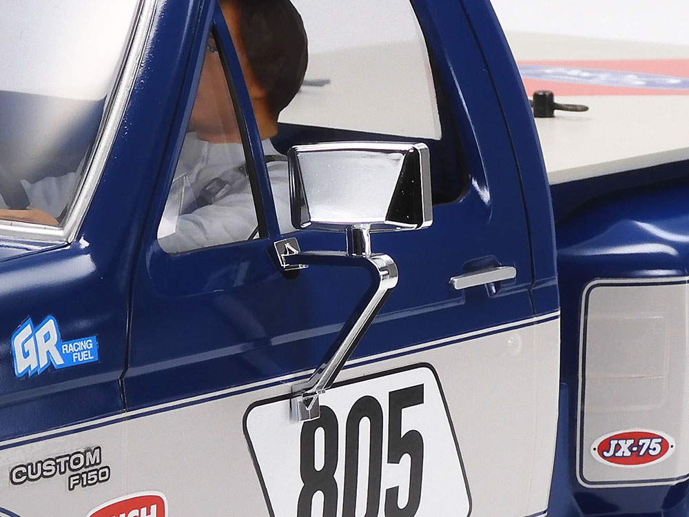 Tamiya-58759-9-Ford-Ranger-F-150-XLT-ferngesteuerter-Retro-Pick-Up-80s-Style-Chrom-Außenspiegel