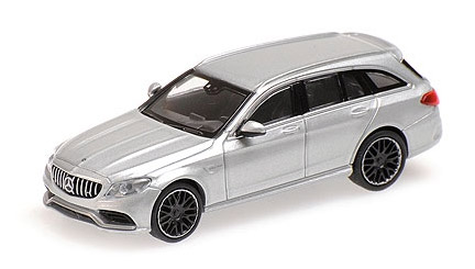 minichamps-870038110-Mercedes-AMG-C63-T-Modell-Kombi-2019-silber-metallic