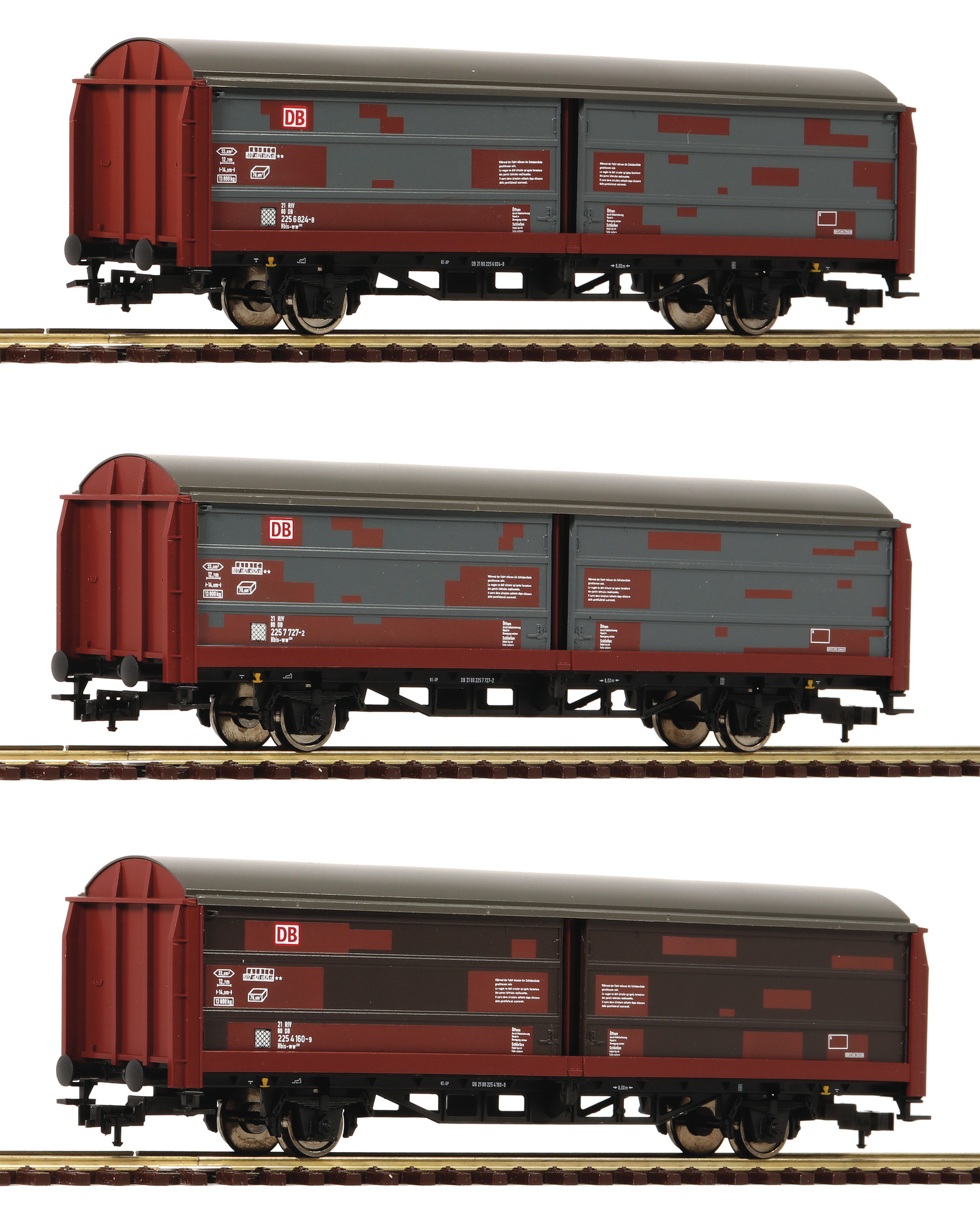 fleischmann-533709-Schiebewandwagen-Hbis-299-dreiiteilig