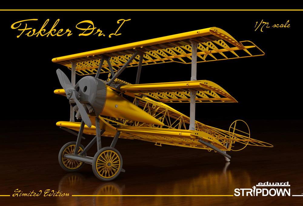 eduard-2114-Fokker-DRI-Dreidecker-Stripdown-limited-edition-Photoätz-Rippenflächen