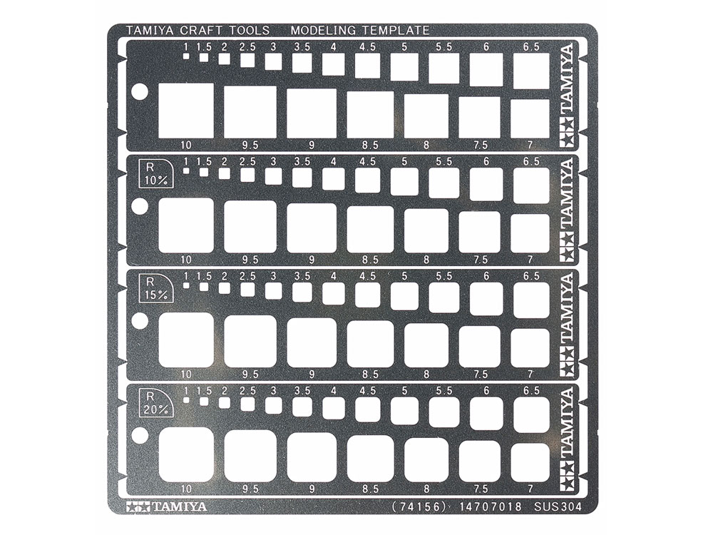 tamiya-74156-Modeling-template-square-Rechtecke-Gravurschablone