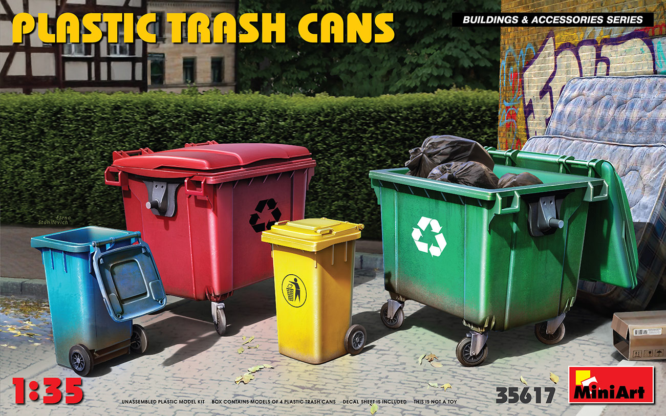miniart-35617-1-Plastic-trash-cans-Mülltonnen-Müllcontainer